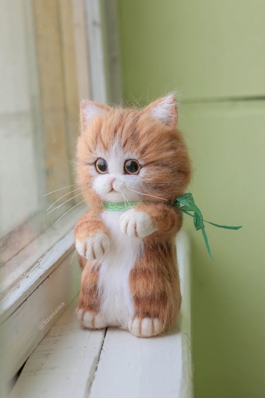 Russian Artist Produces Kittens Made Of Wool So Cute You Will Want One