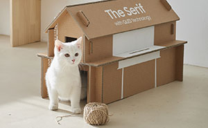Samsung Presents Its New Sustainable Cardboard TV Boxes That Can Be Reused As Cat Houses And Other Things