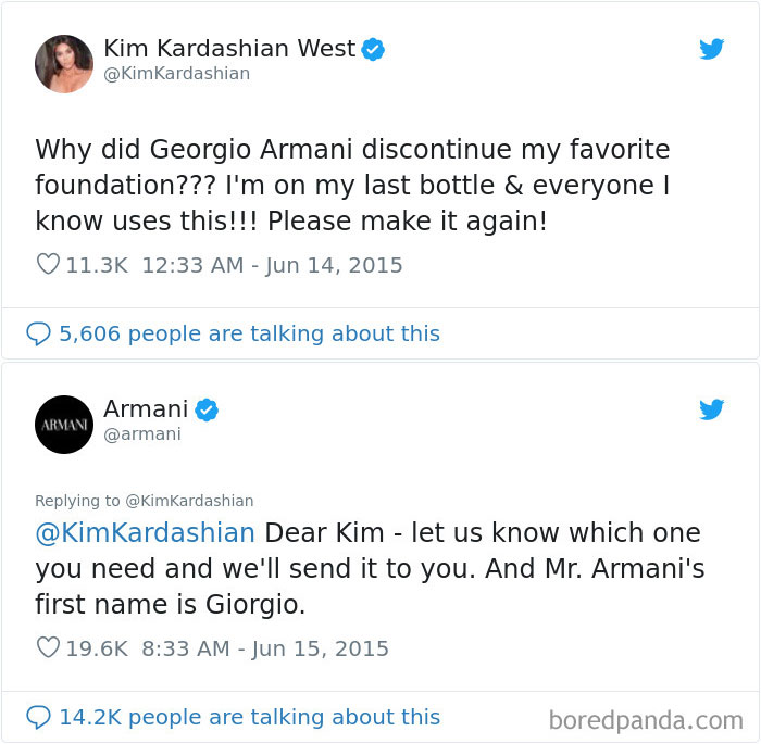 When Kim Kardashian West Got Called Out By Armani For Not Knowing How To Spell “Giorgio”