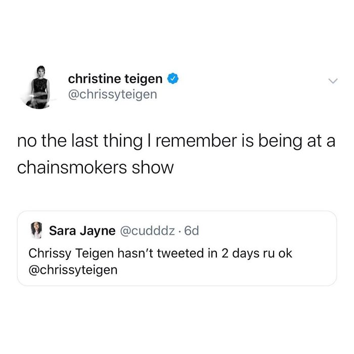 Christine Teigen Tweets