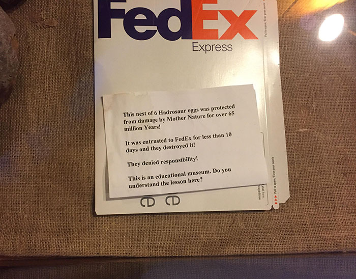 This Museum Taking A Shot At FedEx In One Of Their Displays