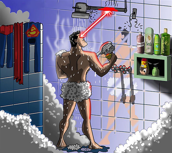 Artist Shows The Daily Life Of Superheroes And Other Famous Characters In His 40 New Comics