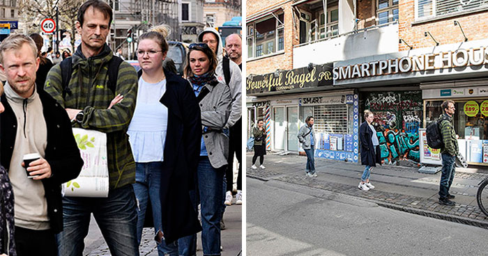 Photographer Takes Pics Of People In Public From 2 Perspectives And It Shows How Easily The Media Can Manipulate Reality