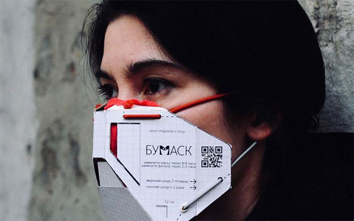 Designers Show How Everyone Can Make A Simple DIY Cardboard Mask With A Replaceable Filter At Home