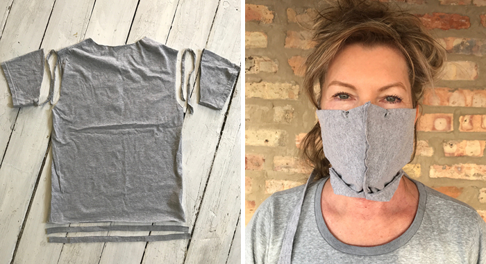 Here’s A Simple Guide On How To Make A Face Mask From Old T-Shirts Without A Sewing Machine
