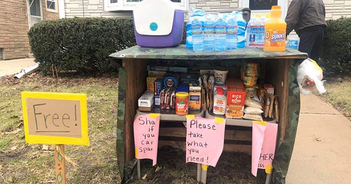 Family Sets Up A “Give And Take” Outdoor Pantry, Doesn’t Expect It To Grow So Big