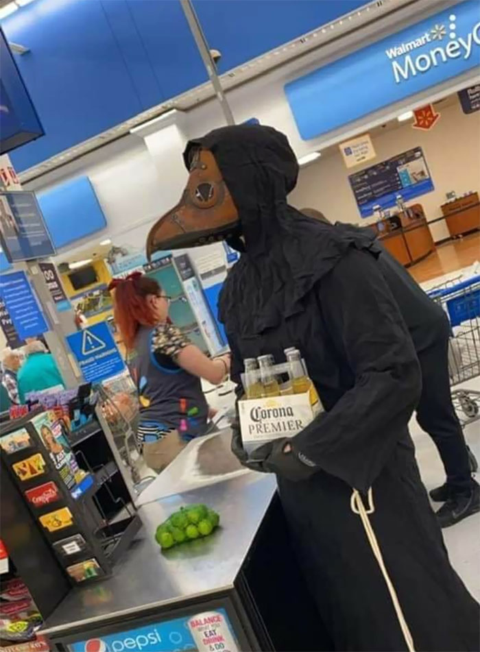 A Stranger Took A Picture Of Me Wearing The Proper PPE For A Trip To Walmart For Just The Essentials