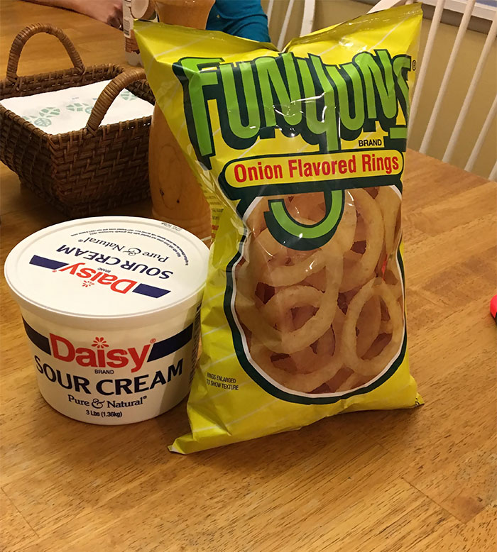My Wife's Grandma Likes To Buy Us Snacks Whenever She Goes To The Store, So We Asked Her For Some Sour Cream And Onion Chips. We Were Amused By What She Came Back With