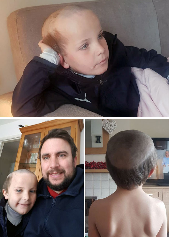 Le pidió a su hermano de 7 años que le cortara el pelo como a un "señor mayor"
