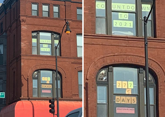 Chicago Is Done With This. Started A Countdown To 2021