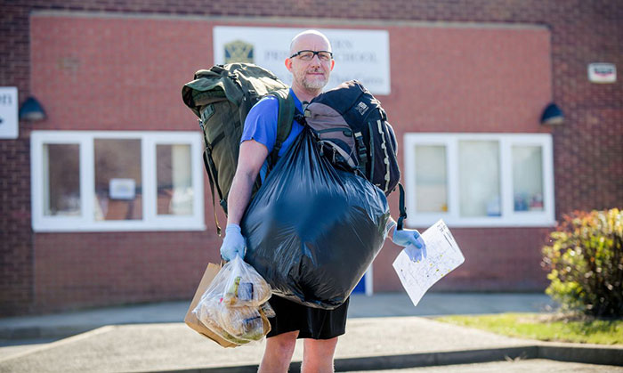Heroic Teacher Walks 5 Miles Every Single Day To Deliver 40 Lbs Of Free Lunches To 78 Students