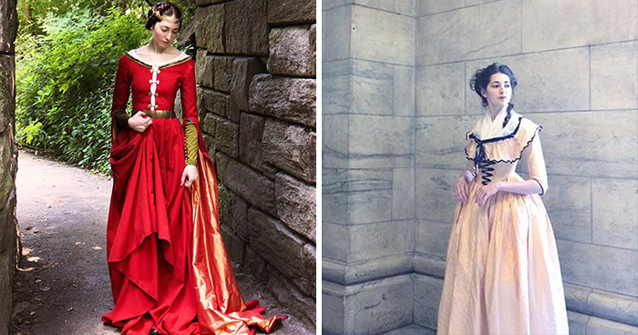 30 Stunning Historical Dresses Recreated By ‘Extremely Outdated Fashion Blogger’
