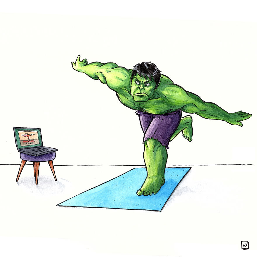 Try Yoga Like Hulk