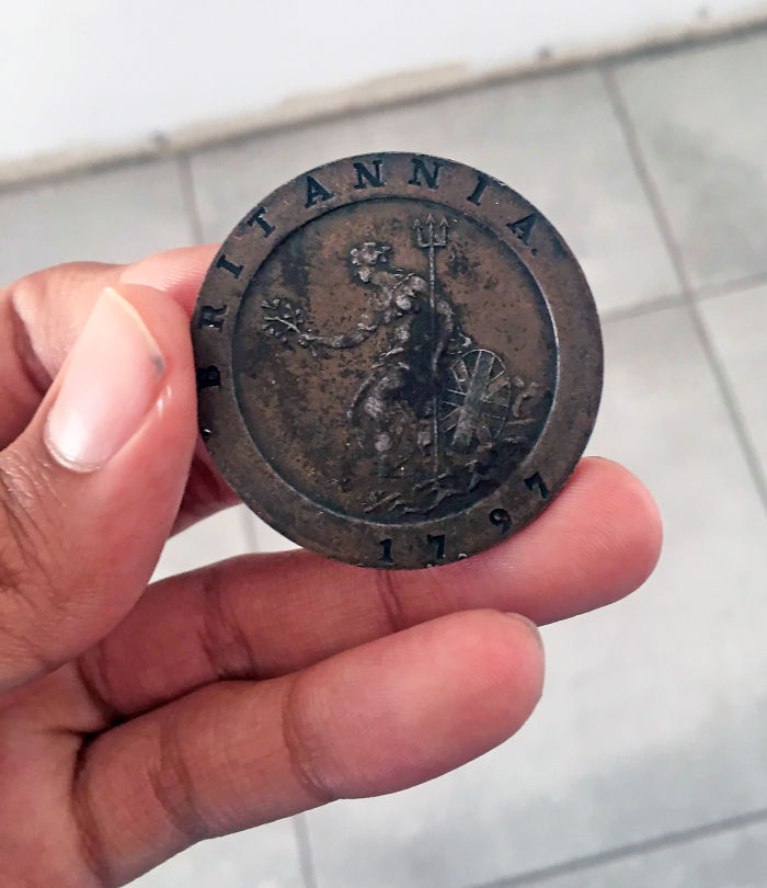 He encontrado esta moneda de 1797 en la colección de mi abuela