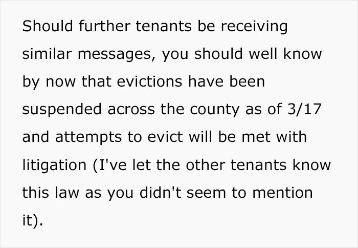 Landlord Threatens To Evict Tenant If He Doesn't Pay Next Month, So He Shuts Them Down With The Perfect Email