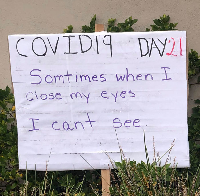 Guy Makes His Neighbors Laugh By Posting Dad Jokes Every Day Of Quarantine (7 Pics)