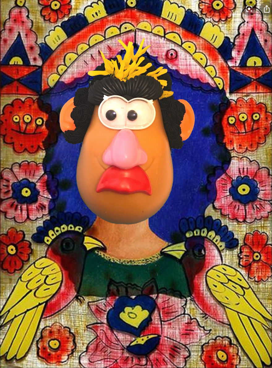 Stacey Bolnick Takes The Getty Art Museum Challenge To A New Level, With Mr. And Mrs. Potato Head As Her Inspiration. Stacey Bolnick Takes The Getty Art Museum Challenge To A New Level, With Mr. And Mrs. Potato Head As Her Inspiration.