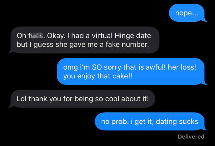 Girl Gives Guy A Fake Number, He Ends Up Going On A Date With A Gorgeous Actress After Texting Her By Accident