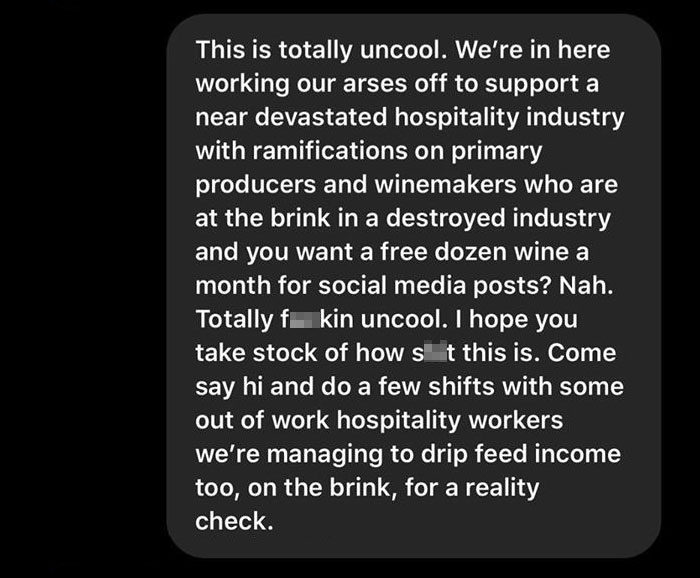 Restaurants Are Struggling Yet These Influencers Are Still Asking For Free Food And This Food Critic Shames Them
