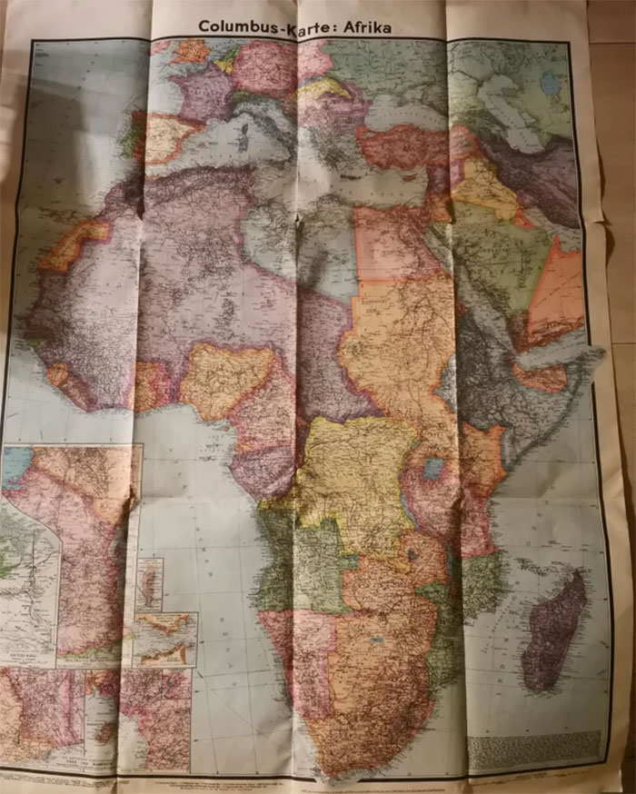 This Map From 1941 I Found Cleaning My Grandpas Room