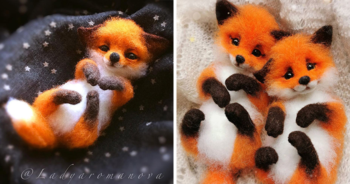 Russian Artist Creates Adorable Mini Felt Animals And Here Are 30 Of The Best Ones