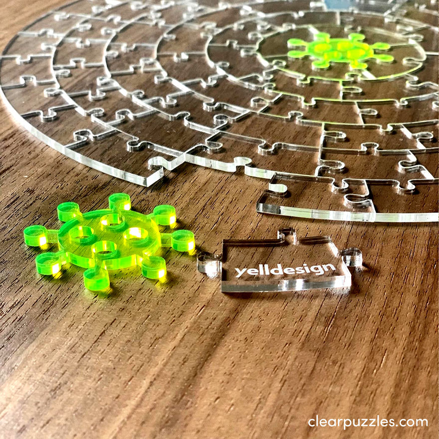 We've Been Laser-Cutting Clear Puzzles Non-Stop For 3 Weeks! We've Been Laser-Cutting Clear Puzzles Non-Stop For 3 Weeks!