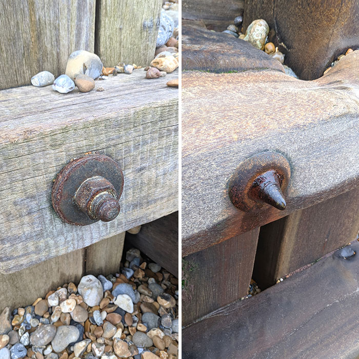A Nut And Bolt: Far From And Close To The Sea
