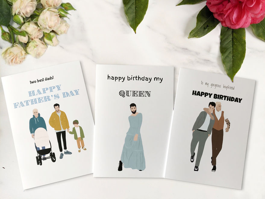Lgbtq And Disable Themed Greeting Cards, Stationery And More.. :*