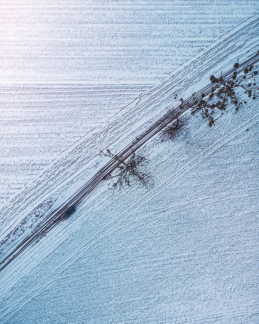 Snow On A Field (Poland)