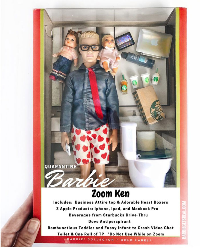 Quarantine Barbie – Zoom Ken