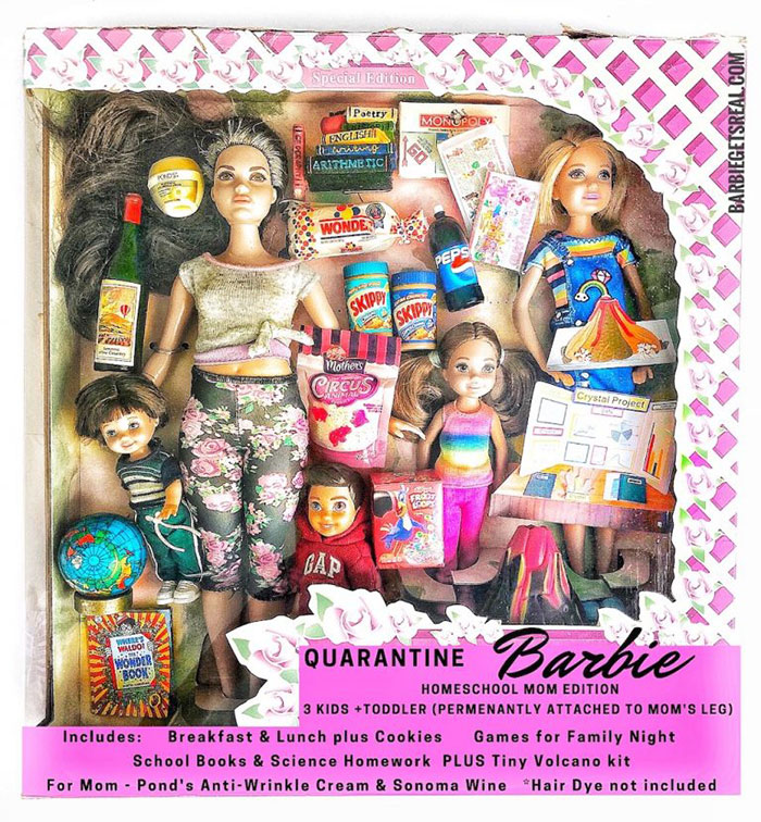 Quarantine Barbie – Homeschool Mom Edition