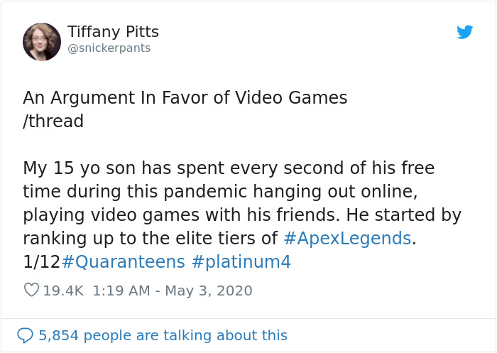 Mother Shares Why She Doesn't See Anything Bad About Her Son Spending All Of His Free Time Online During The Quarantine
