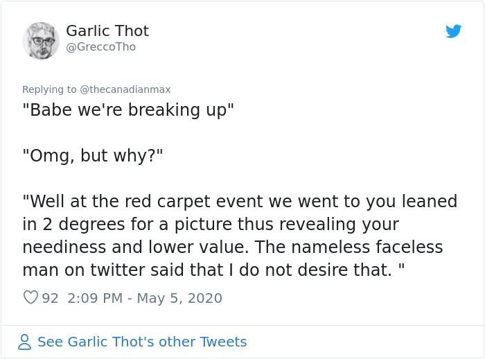 Twitter User Tells Males To Not Lean Into Their GFs Because It Makes Them Look Weak, Gets Called Out