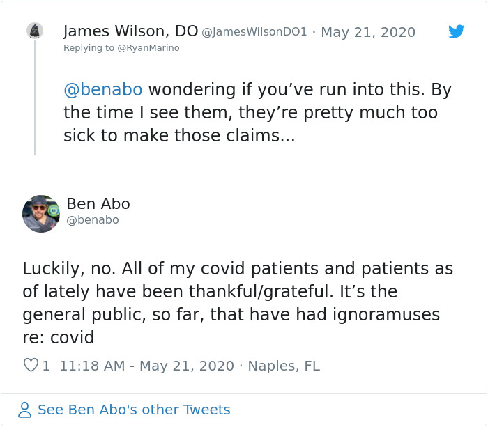 Doctor Trying To Save Covid-19 Patients Is Baffled By Them Trying To Claim Their Diagnosis Is Fake