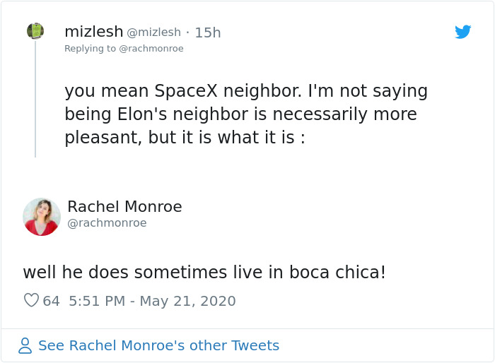‘It’s Infuriating’ – Woman Shares What It’s Like To Be Elon Musk’s SpaceX Neighbor