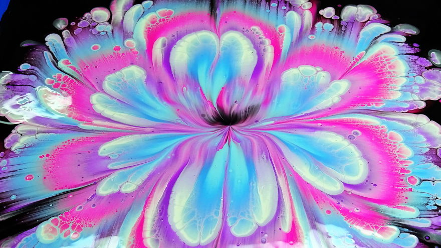 Cup Bottom Reverse Dip On Wood Panel ~ Acrylic Pour Painting ~ Paint #withme Cup Bottom Reverse Dip On Wood Panel ~ Acrylic Pour Painting ~ Paint #withme