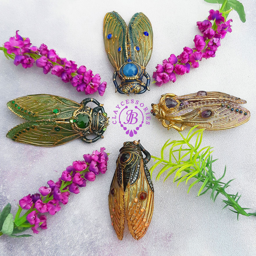 My Cicadas From Polymer Clay (12 Pics)
