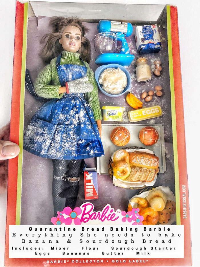 Quarantine Bread Baking Barbie