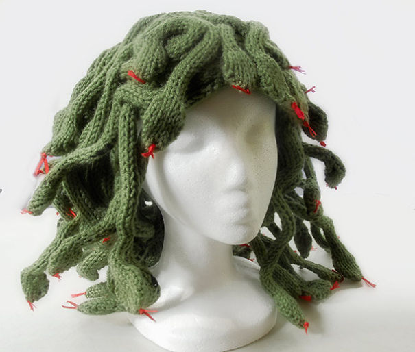 Knit This Medusa Headpiece And Easily Turn Enemies To Stone – Free Pattern