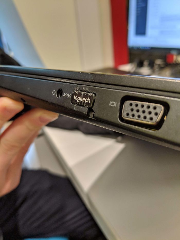 Plugging In Your USB Receiver With A Hammer For That Flush Mounted Look