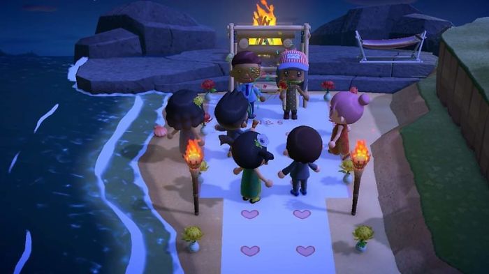 My Fiance And I Had To Cancel Our Upcoming Wedding Due To Covid-19, So Our Best Friends Gave Us A Surprise Animal Crossing Wedding Instead