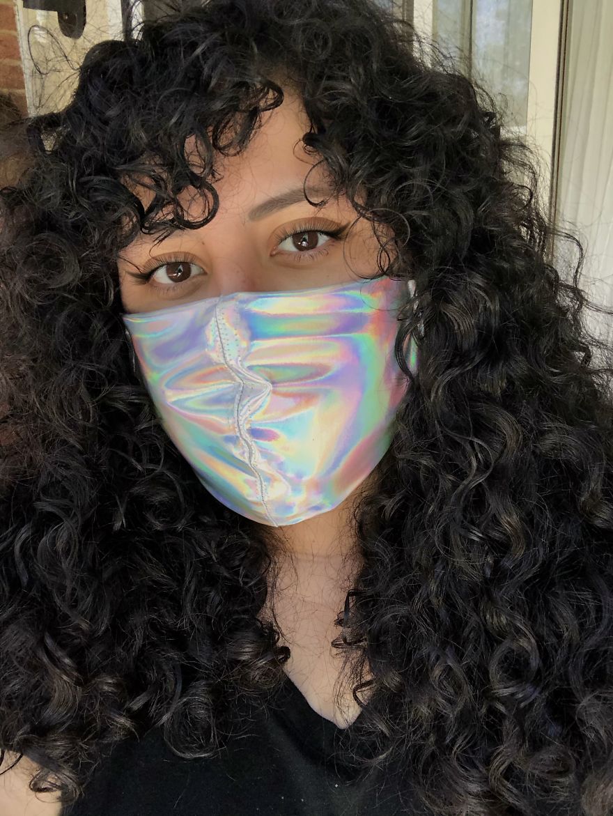 I Made Some Super Cool Holo Face Masks For Pride Month