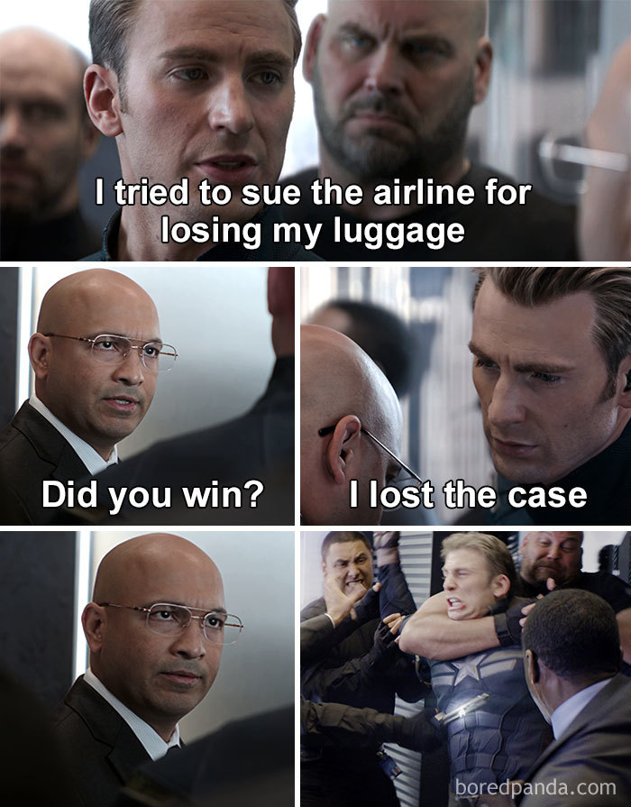 Captain America Elevator Fight Meme Sued The Airline Lost The Case