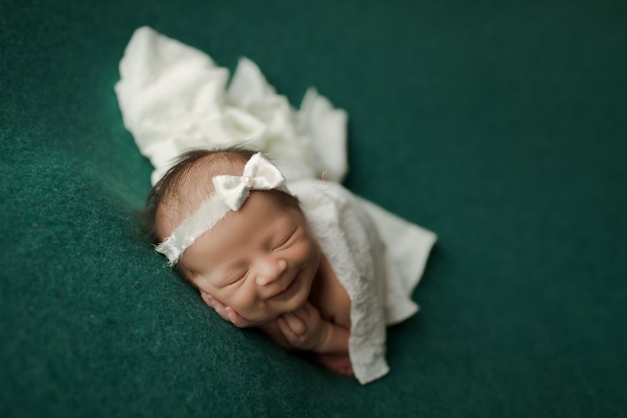 Smiling Newborn Babies