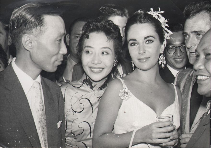 With Elizabeth Taylor, Mike Todd, And Run Run Shaw
