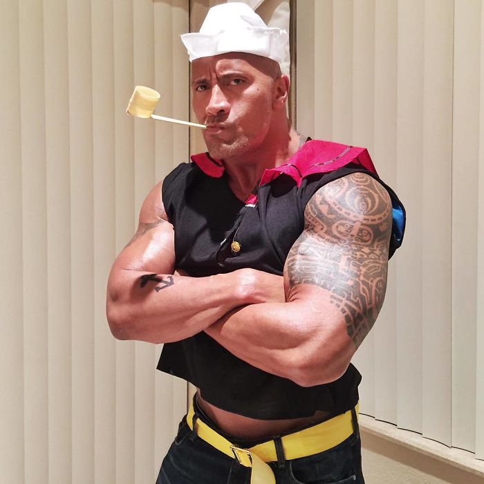 The Time He Put On A Costume Of Popeye The Sailor That Was Too Small For Him