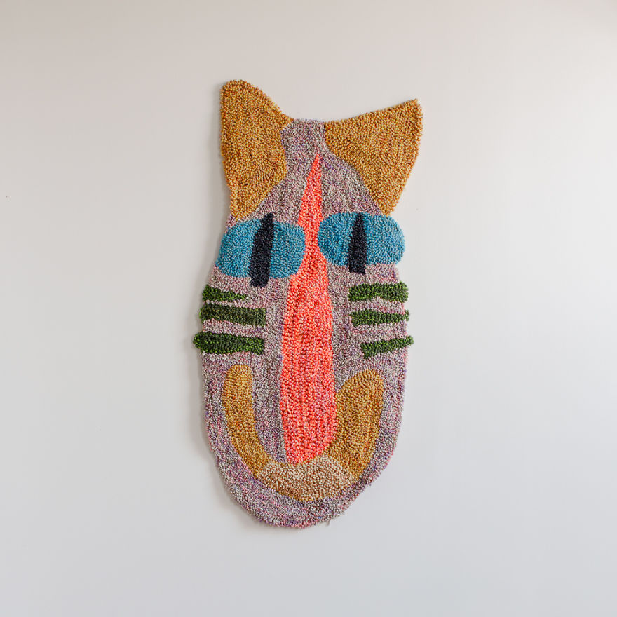 Large Scale Textile Work Made Of Reclaimed T-Shirts