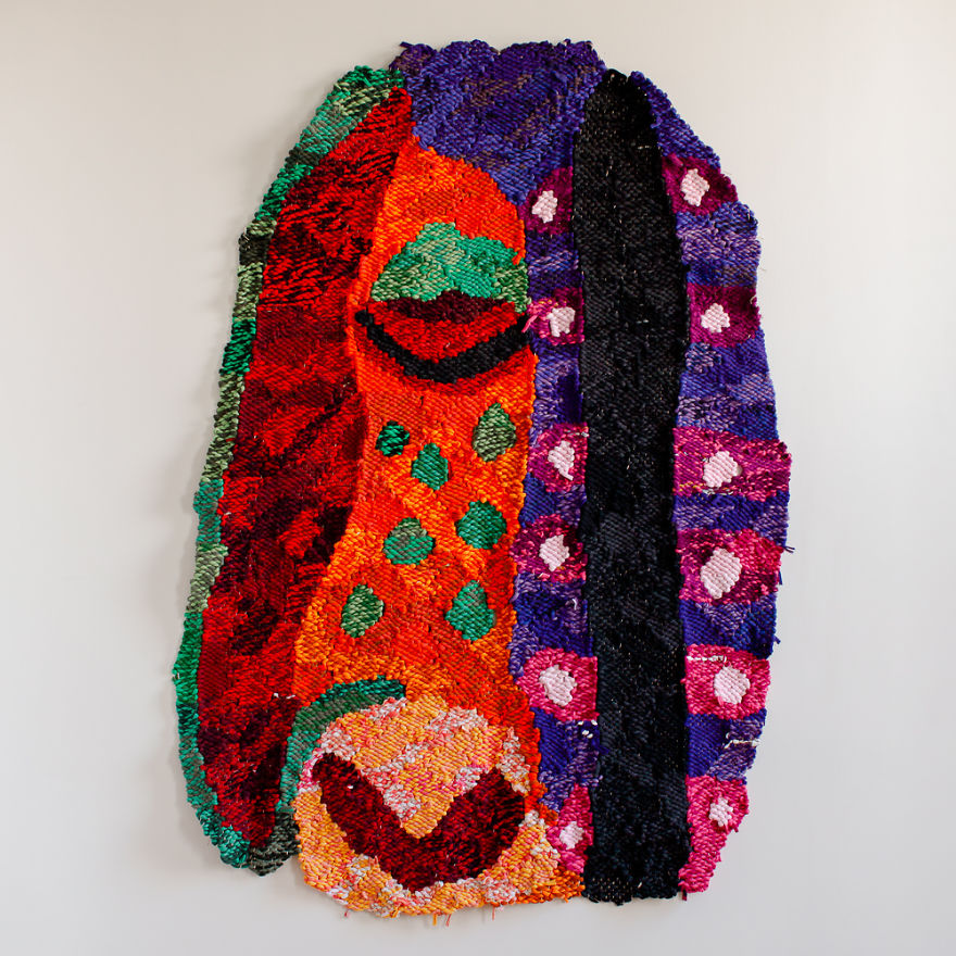 Large Scale Textile Work Made Of Reclaimed T-Shirts