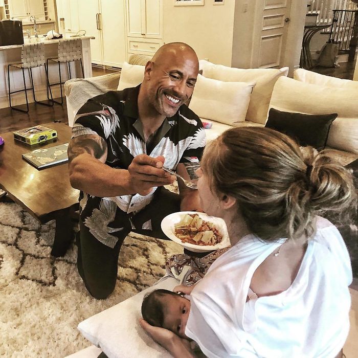 The Time He Fed His Wife While She Was Nursing Their Daughter Tiana