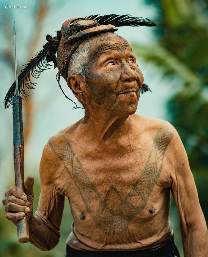An Old Headhunter From The Konyak Tribe